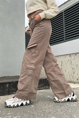 Mini Cep Detay Baggy Pantolon