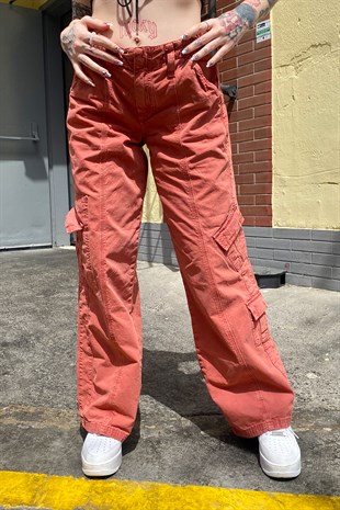 Mini Cep Kiremit Extra Baggy Pantolon