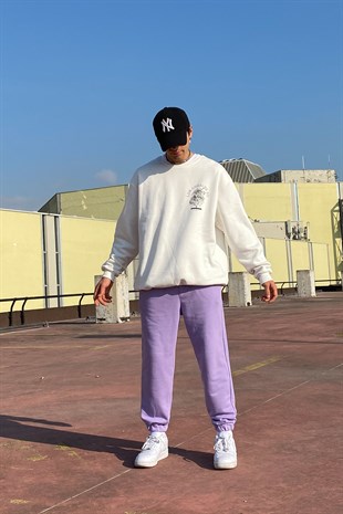 Oversize Lilac Premium Basic Sweatpant