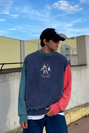 R.Vintage since 1996 Oversize Nakış İşlemeli Sweatshirt