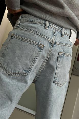 Ripped Detail Buz Mavi Regular Fit Jean