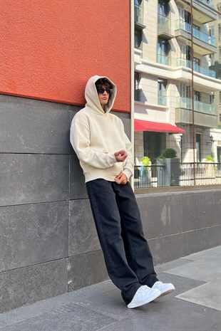 Rv Basic Taş Rengi Oversize Sweatshirt