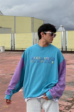 RV Color Block Oversize Premium Sweatshirt