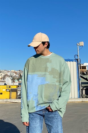 SPPLY Wall Paint Oversize Premium Sweatshirt