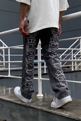 Text Print Special Edition  Losse Fit Pant