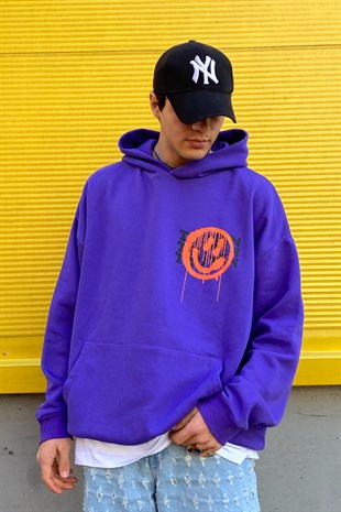 Trippin Oversize Printed Hoodie