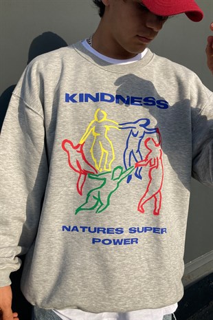 Unity Grey Extra Oversize Premium Hoodie