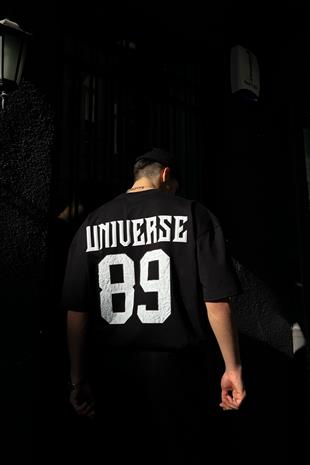 Universe 89 Baskılı Oversize Tshirt