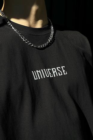 Universe 89 Baskılı Oversize Tshirt