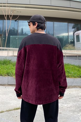 VRTX Sprts Kadife Detay Oversize  Sweatshirt