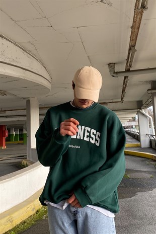 Welness Yeşil Oversize Sweatshirt