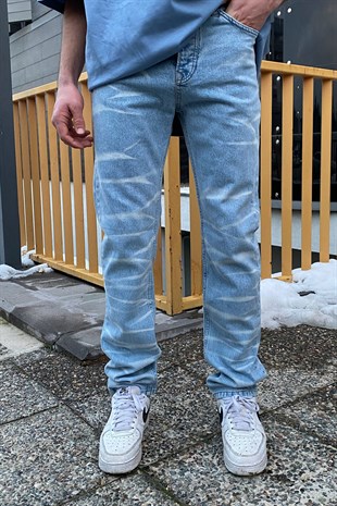 Tie-Dye Yıkamalı Premium Losse Fit JEan