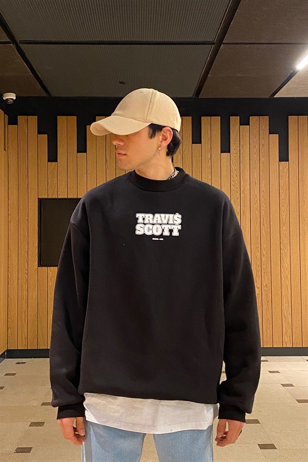 Travis Scott Oversize Premium Printed Sweatshirt