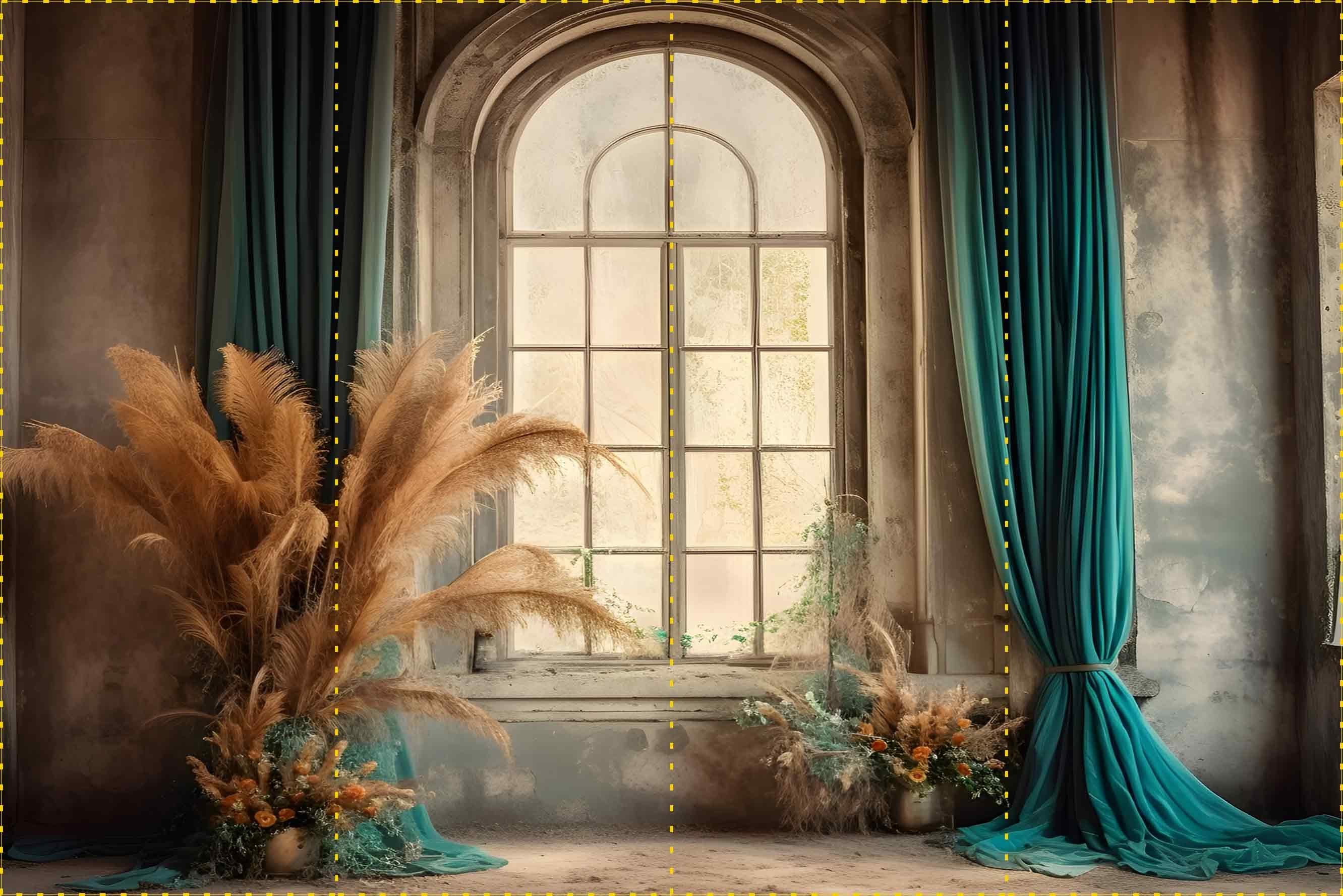 Eskitme Duvar ve Cam Önü Dekorlar  - Organizasyon ve Fotoğraf Fonu  - Katlanır Kırışmaz Kumaş - Üç Boyutlu Fotoğraf Fonu - Fabric Backdrop