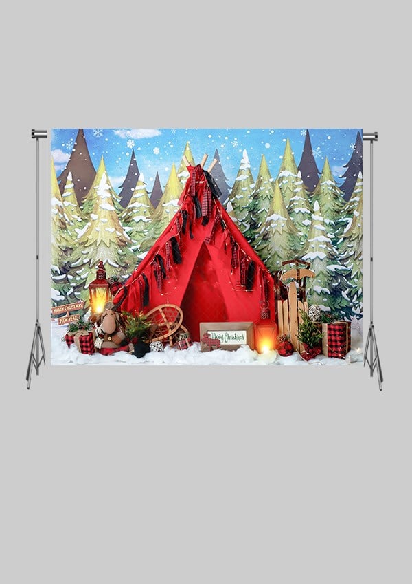 KATLANIR KIRIŞMAZ KUMAŞ - 2 EN 1.5 MT BOY - Kış Kamp Çadırı ve Noel Yılbaşı - FABRIC BACKDROP - Stüdyo Fonu