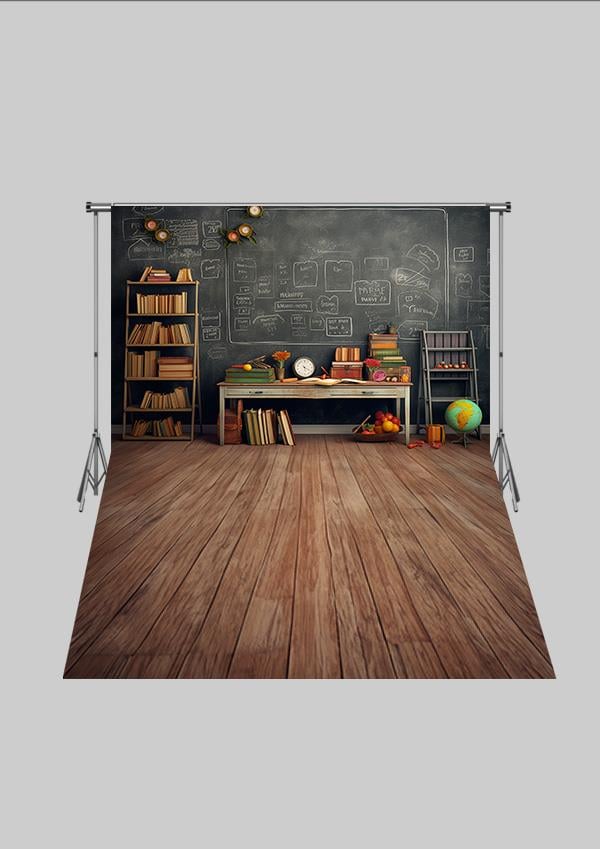 Okul Temalı Sınıf ve Sıra Çocuk Kumaş Fotoğraf Fonu( 2X2,5 MT)