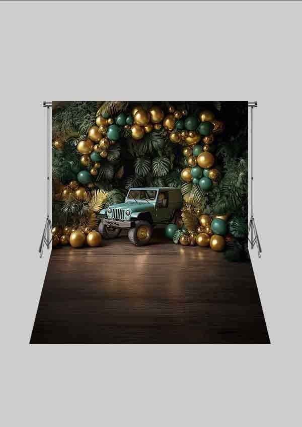 Safari ve Doğa Konseptli 19 Üç Boyutlu Çocuk Kumaş Fotoğraf Fonu( 2X2,5 MT)