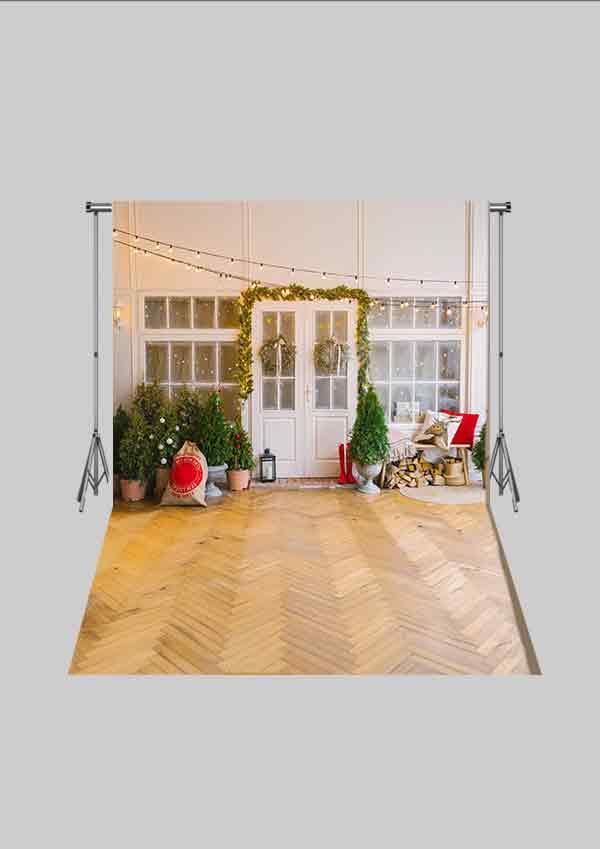 Yeni Yıl Temalı Yılbaşı Konseptli 07 Üç Boyutlu Çocuk Kumaş Fotoğraf Fonu( 2X2,5 MT)