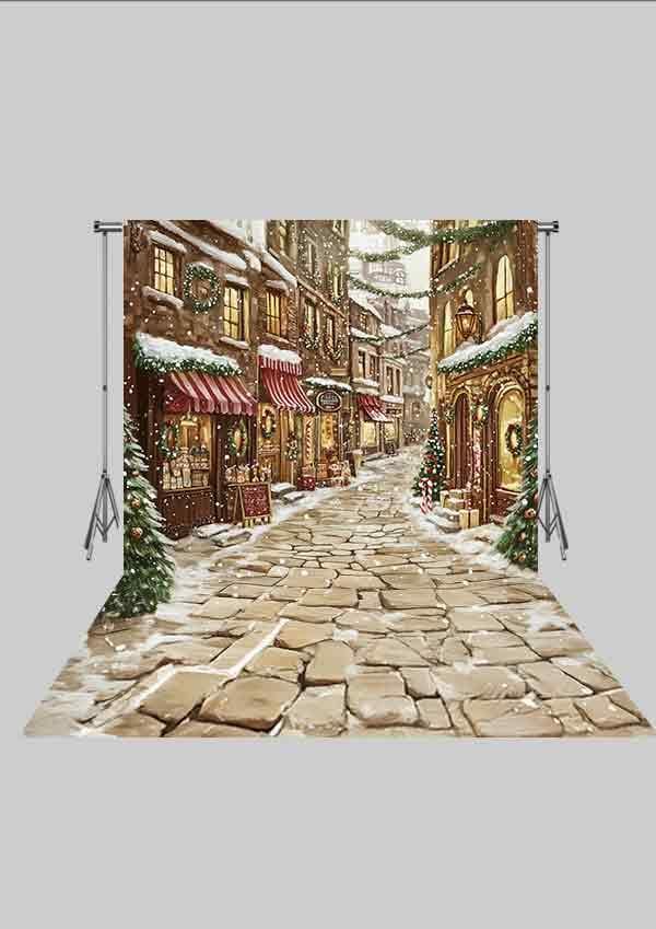 Yeni Yıl Temalı Yılbaşı Konseptli 25 Üç Boyutlu Çocuk Kumaş Fotoğraf Fonu( 2X2,5 MT)