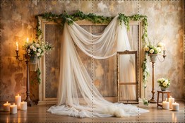 Ahşap Motifler   - Organizasyon ve Fotoğraf Fonu  - Katlanır Kırışmaz Kumaş - Üç Boyutlu Fotoğraf Fonu - Fabric Backdrop