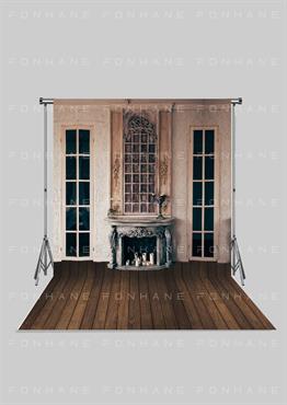 Dekor Otantik Süslemeli Şömine Zeminli Yetişkin Kumaş Fotoğraf Fonu( 3X5 MT)