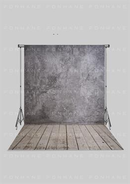 Fineart Gri Duvar Zeminli Yetişkin Kumaş Fotoğraf Fonu( 3X5 MT)