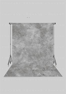 Fineart Gri Fırça Darbeli  Zeminli Yetişkin Kumaş Fotoğraf Fonu( 3X5 MT)