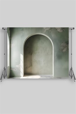 Yeşil Duvar Yetişkin Kumaş Fotoğraf Fonu ( 3X2,5 MT)
