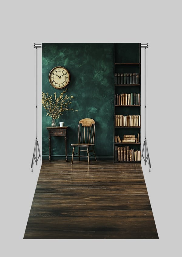 2X4 MT Mezuniyet- Okul - Kütüphane Temalı Üç Boyutlu Kumaş Fotoğraf Fonları 12 - Fabric Photography Backdrop 