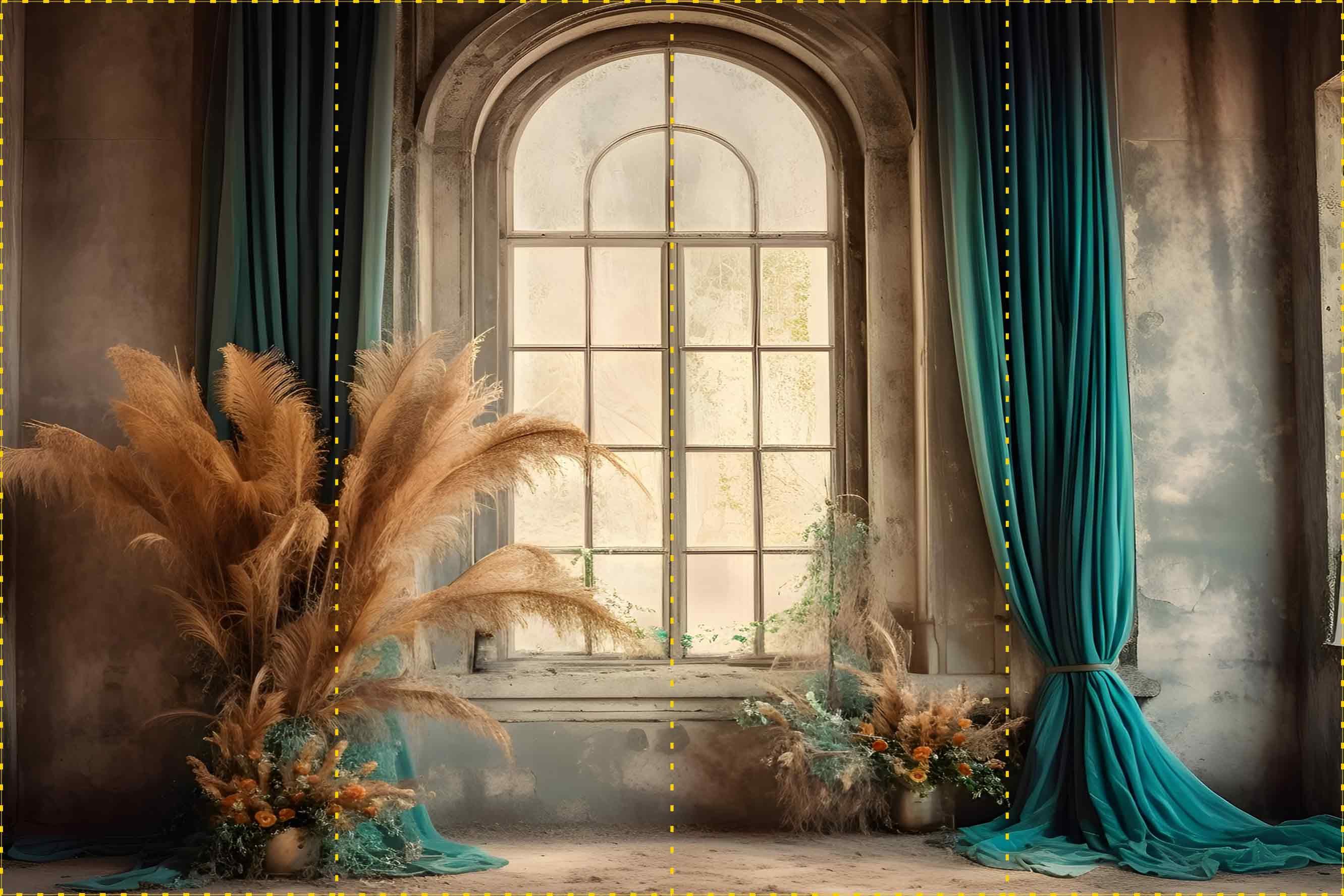Eskitme Duvar ve Cam Önü Dekorlar  - Organizasyon ve Fotoğraf Fonu  - Katlanır Kırışmaz Kumaş - Üç Boyutlu Fotoğraf Fonu - Fabric Backdrop