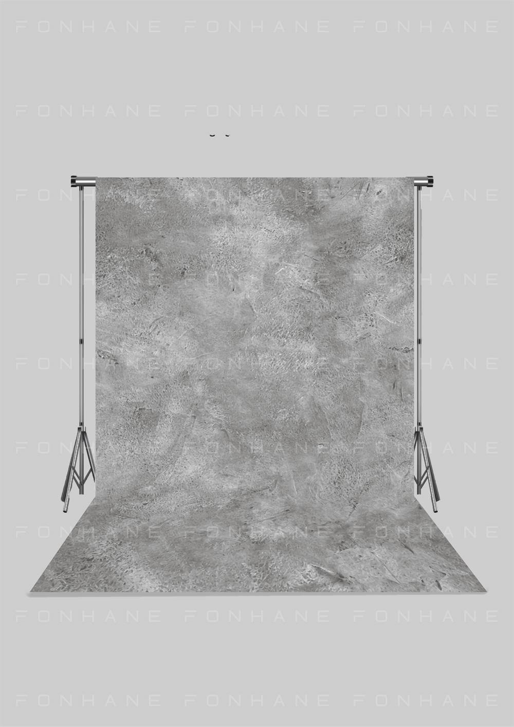 Fineart Gri Fırça Darbeli  Zeminli Yetişkin Kumaş Fotoğraf Fonu( 3X5 MT)