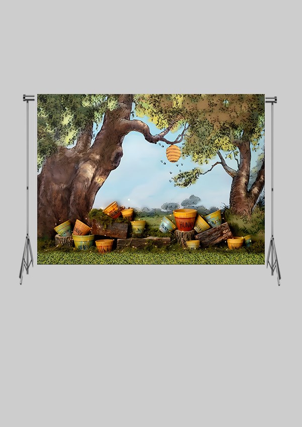 KATLANIR KIRIŞMAZ KUMAŞ - 2 EN 1.5 MT BOY - Pastel Kuruboya Balkovanı Bal   - FABRIC BACKDROP - Stüdyo Fonu