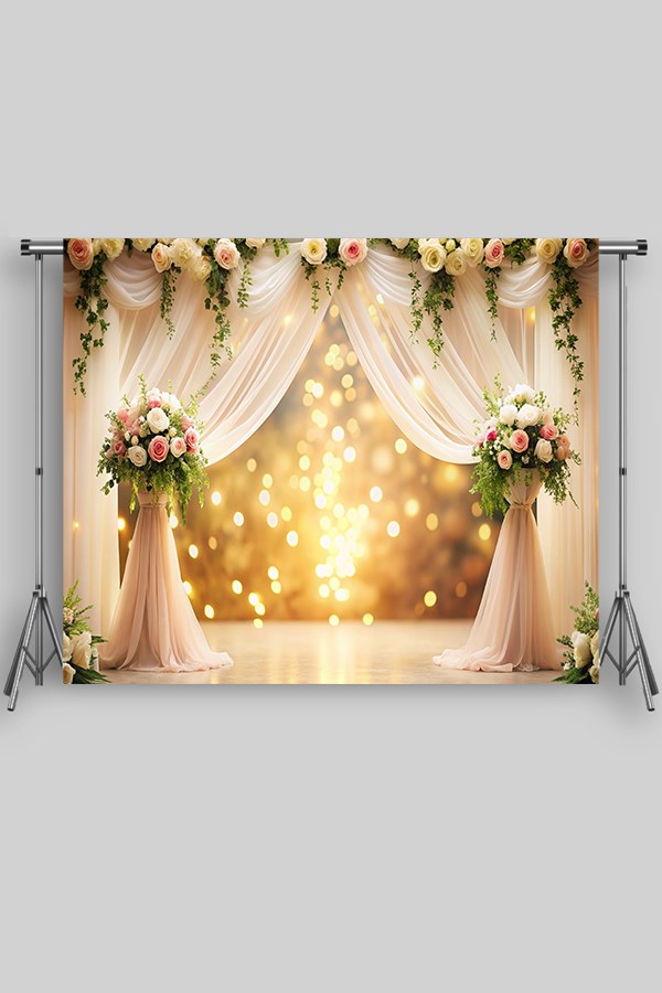 Organizasyon Çiçekleri  Yetişkin Kumaş Fotoğraf Fonu ( 3X2,5 MT)