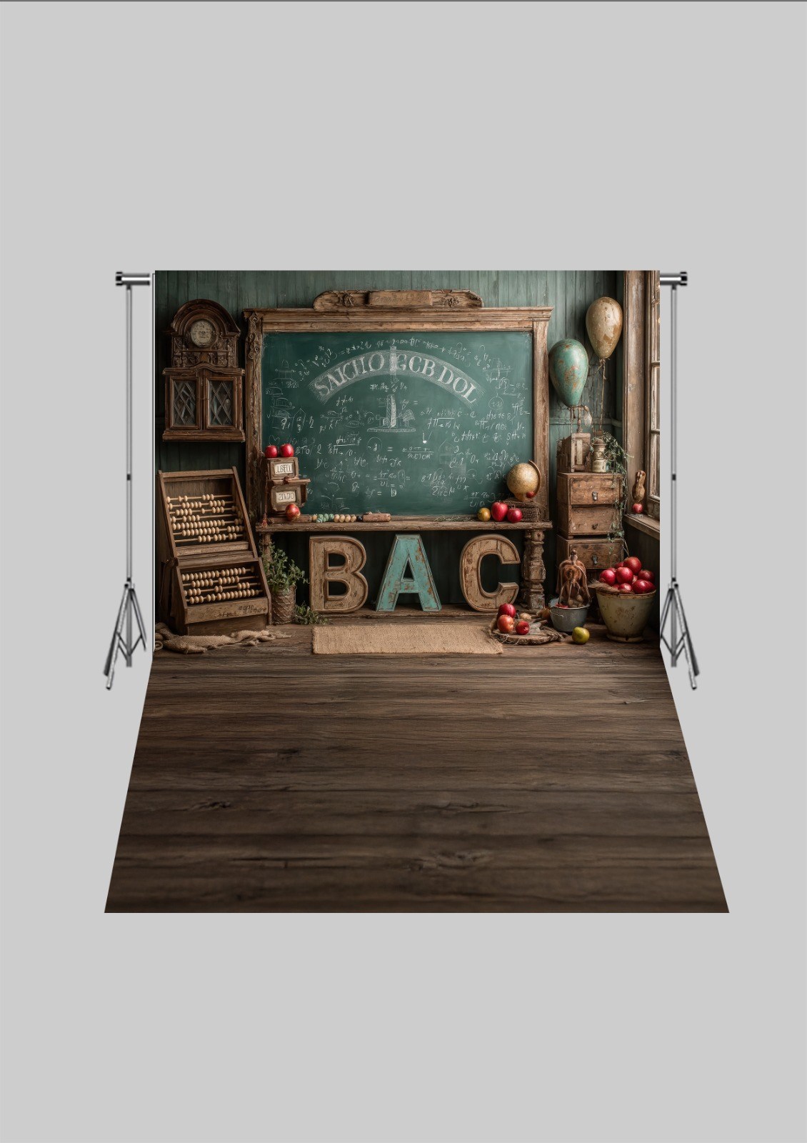 Sınıf 2  - Üç Boyutlu Çocuk Kumaş Fotoğraf Fonu - Fabric Photography Backdrop ( 2X2,5 MT)