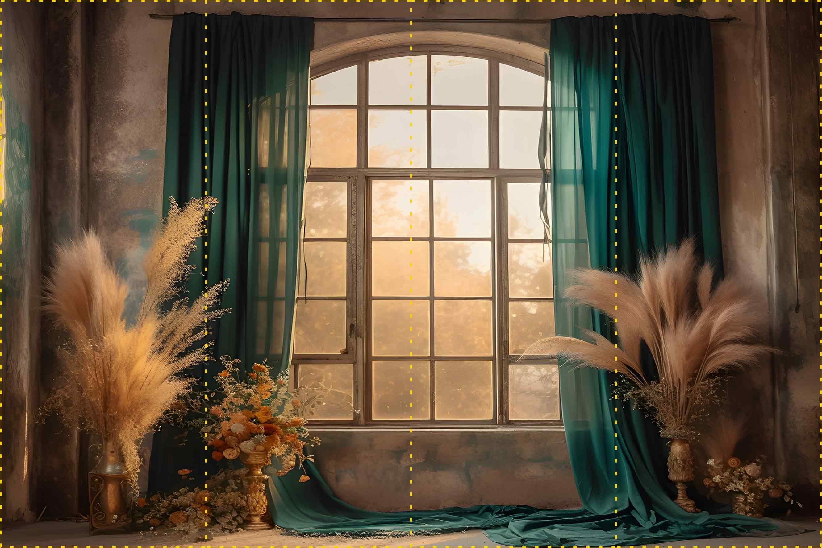 Sonbahar Evi- Organizasyon ve Fotoğraf Fonu  - Katlanır Kırışmaz Kumaş - Üç Boyutlu Fotoğraf Fonu - Fabric Backdrop