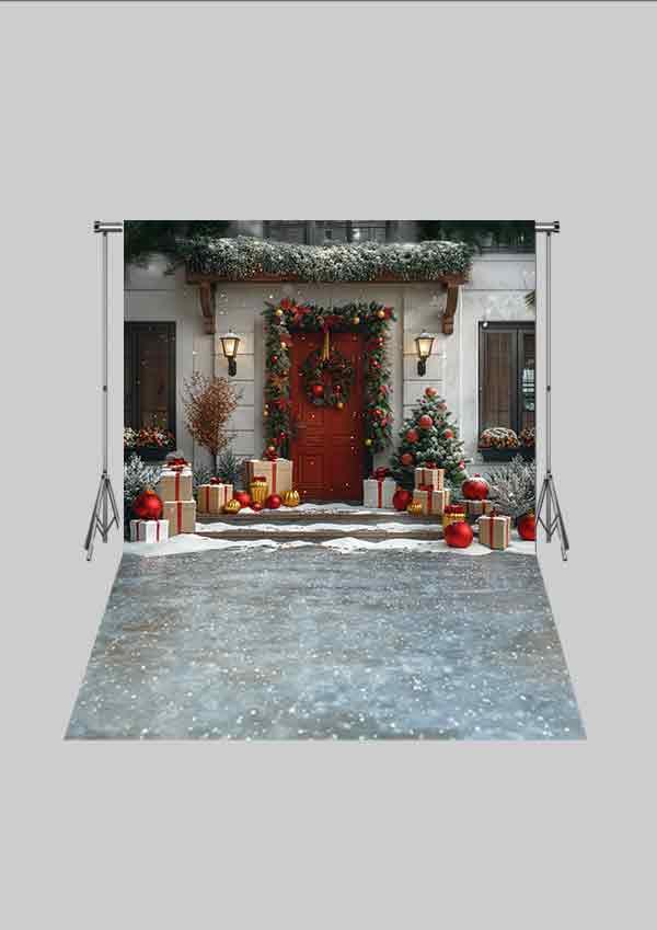 Yeni Yıl Temalı Yılbaşı Konseptli 02 Üç Boyutlu Çocuk Kumaş Fotoğraf Fonu( 2X2,5 MT)