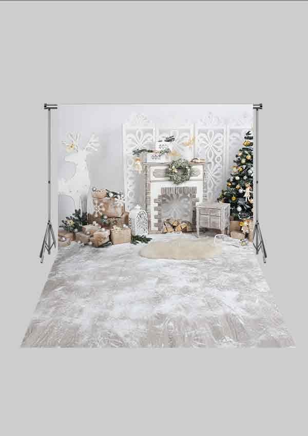 Yeni Yıl Temalı Yılbaşı Konseptli 12 Üç Boyutlu Çocuk Kumaş Fotoğraf Fonu( 2X2,5 MT)