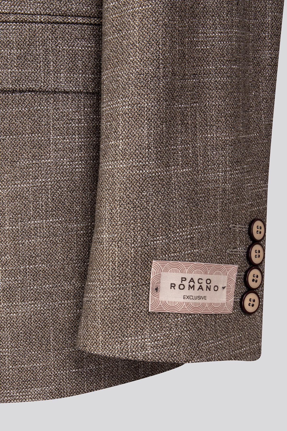 Erkek Slim Fit Mono Yaka Çıkarılabilir Kapitone Astarlı Açık Bej Ceket