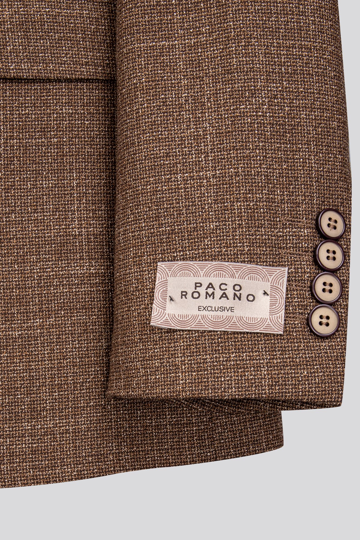 Erkek Slim Fit Mono Yaka Çıkarılabilir Kapitone Astarlı Açık Kahverengi Ceket