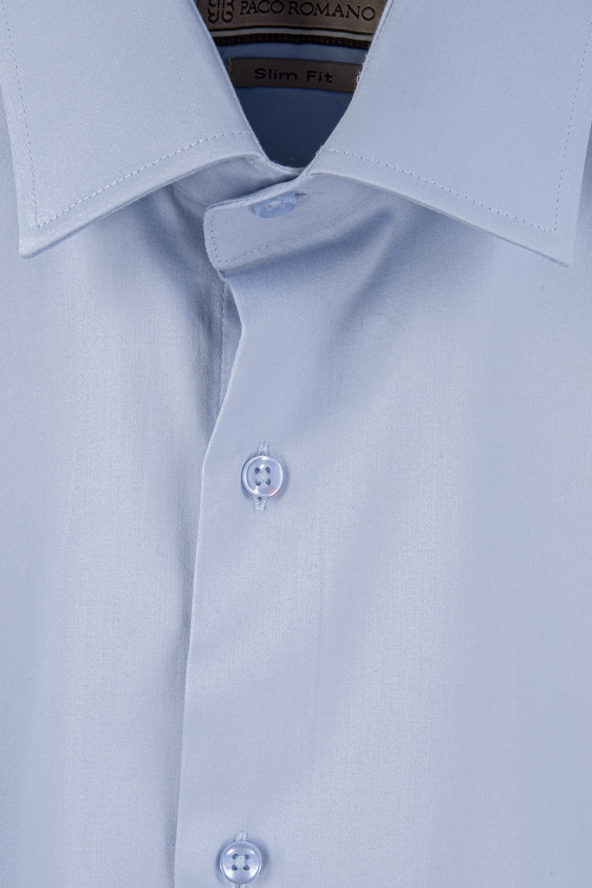 Erkek Slim Fit Açık Mavi Gömlek