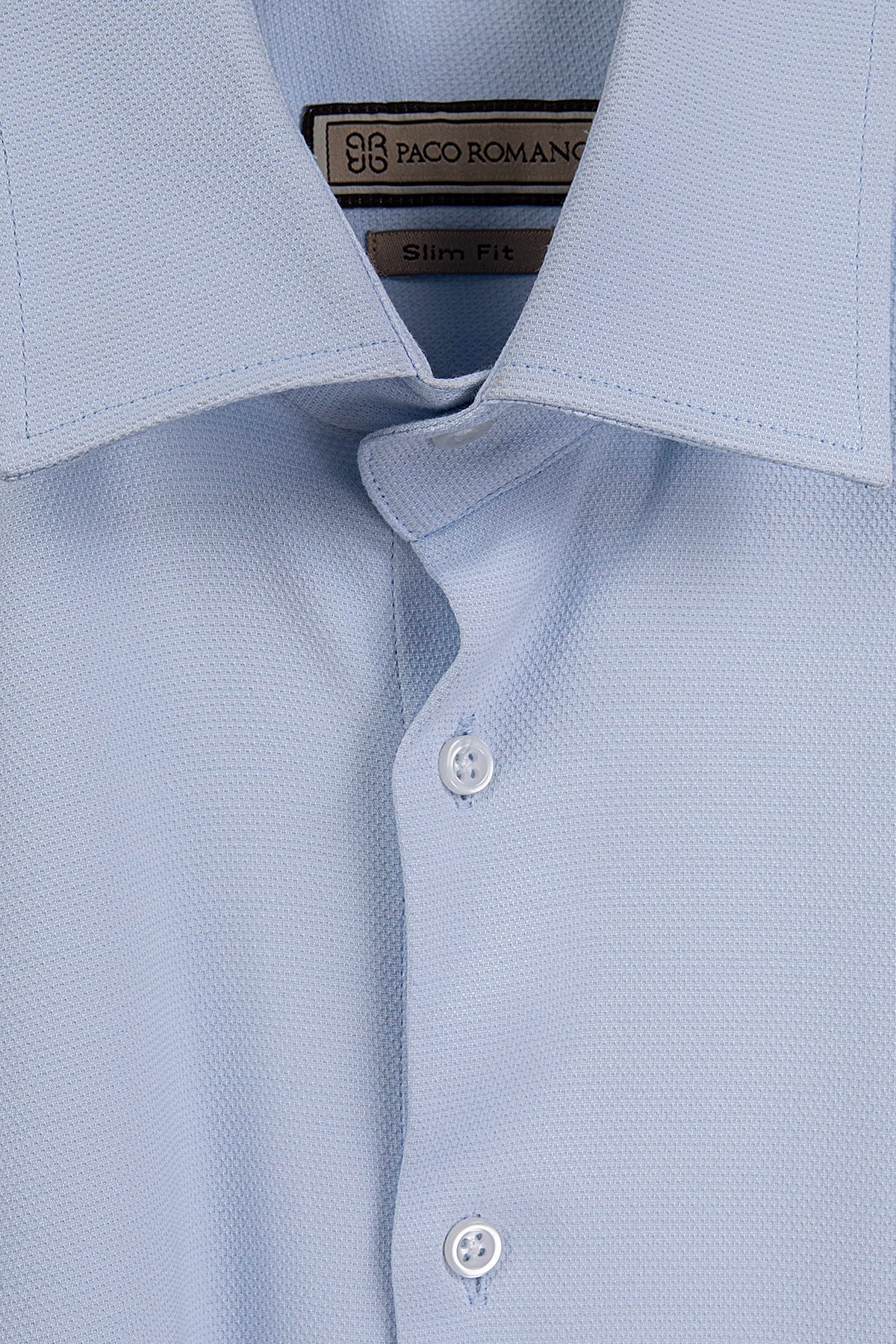 Erkek Slim Fit Açık Mavi Gömlek