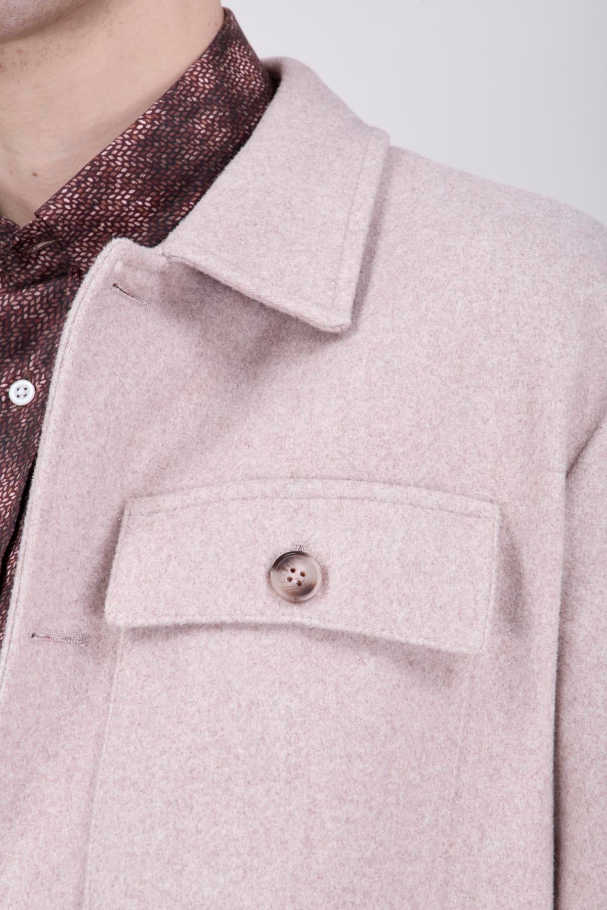 Erkek Bej Bebe Yaka Mont