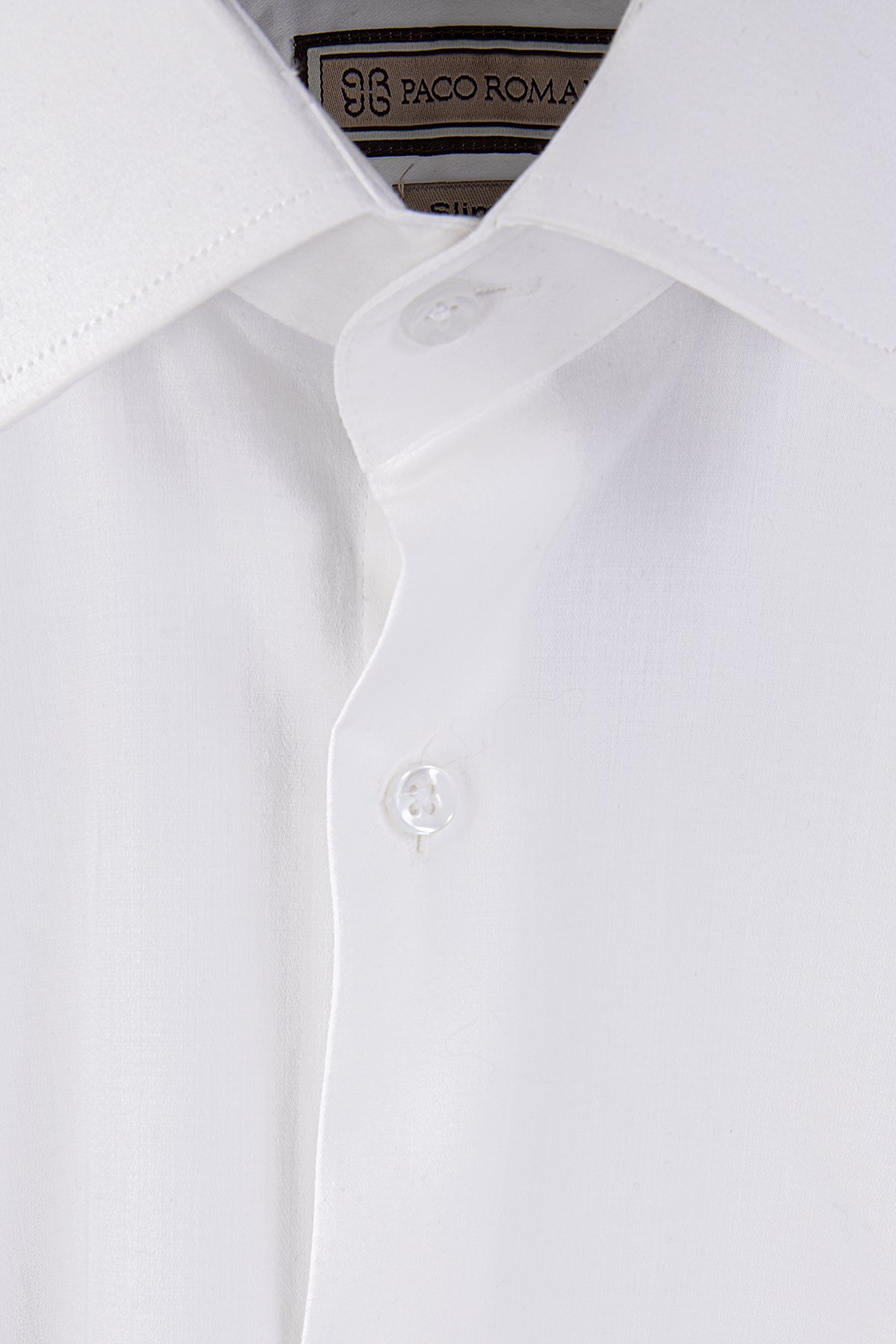 Erkek Slim Fit Beyaz Gömlek