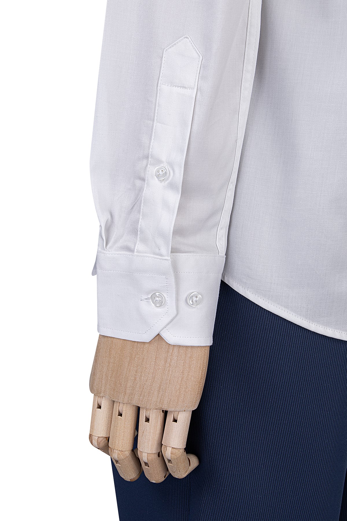Erkek Slim Fit Beyaz Gömlek