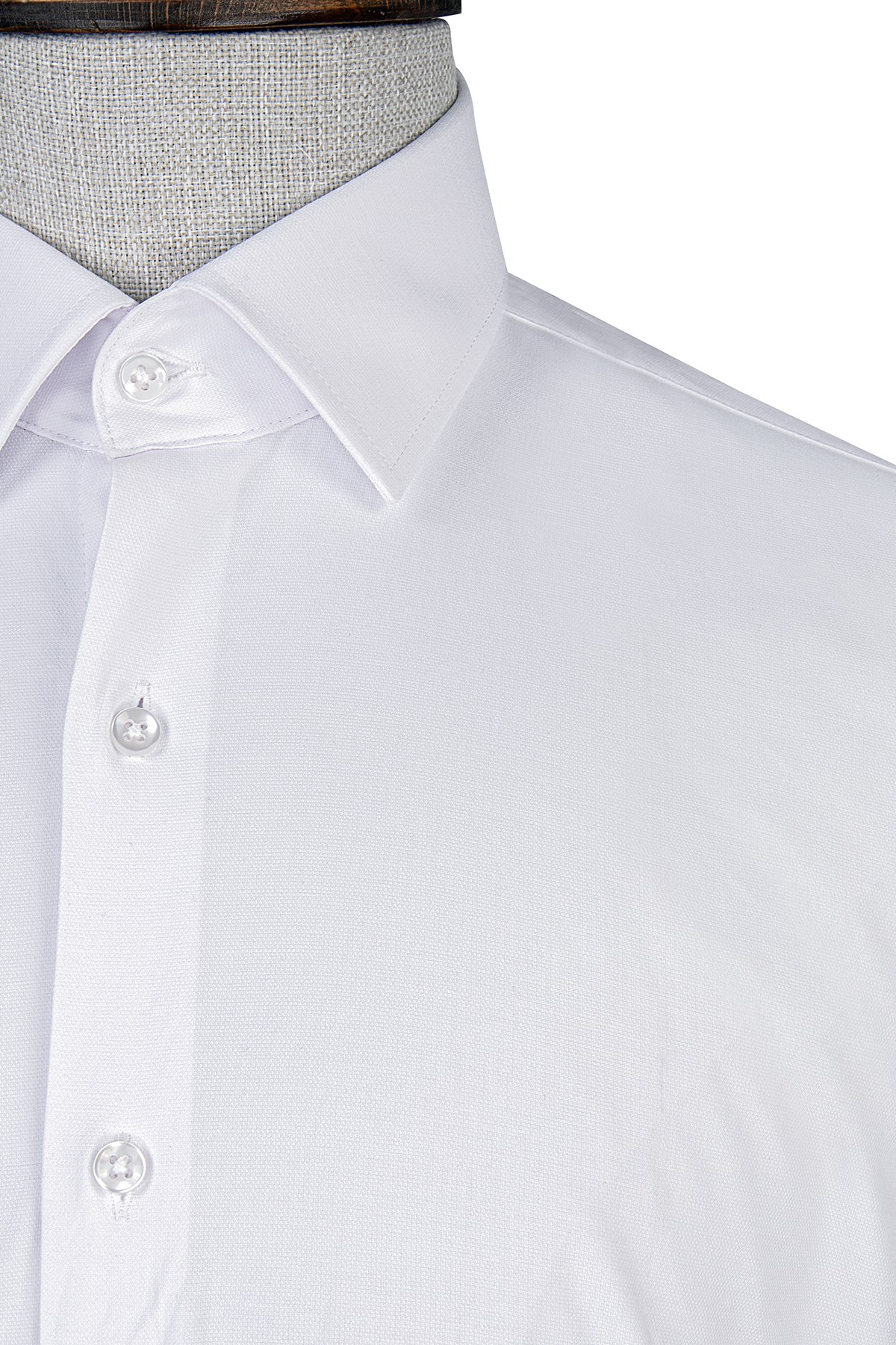 Erkek Slim Fit Beyaz Gömlek