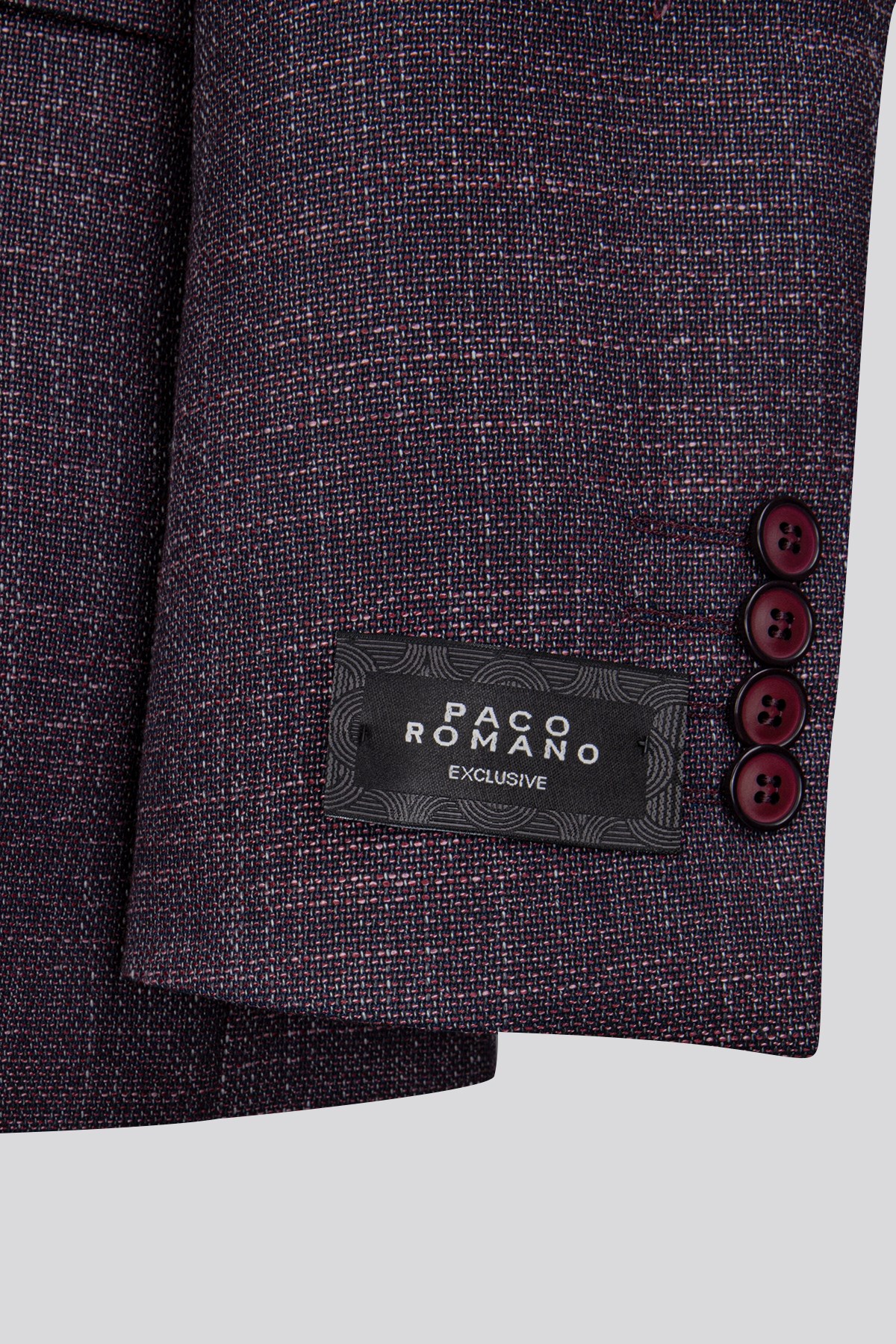 Erkek Slim Fit Mono Yaka Çıkarılabilir Kapitone Astarlı Bordo Ceket