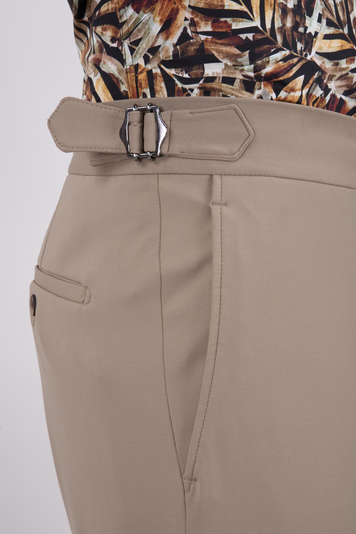 Erkek Camel Renk Slim Fit Spor Pantolon