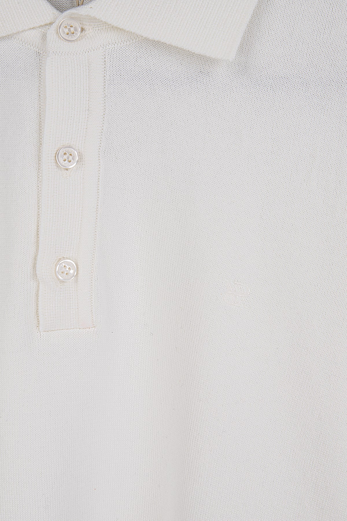 Erkek Ekru Polo Yaka Triko