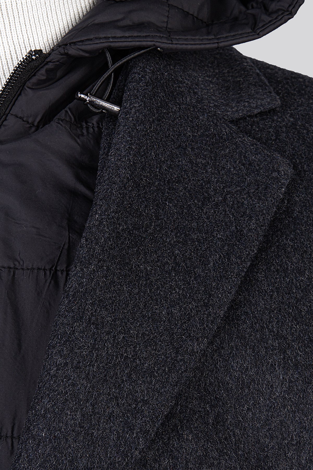 Erkek Antrasit Kaşe Kaban