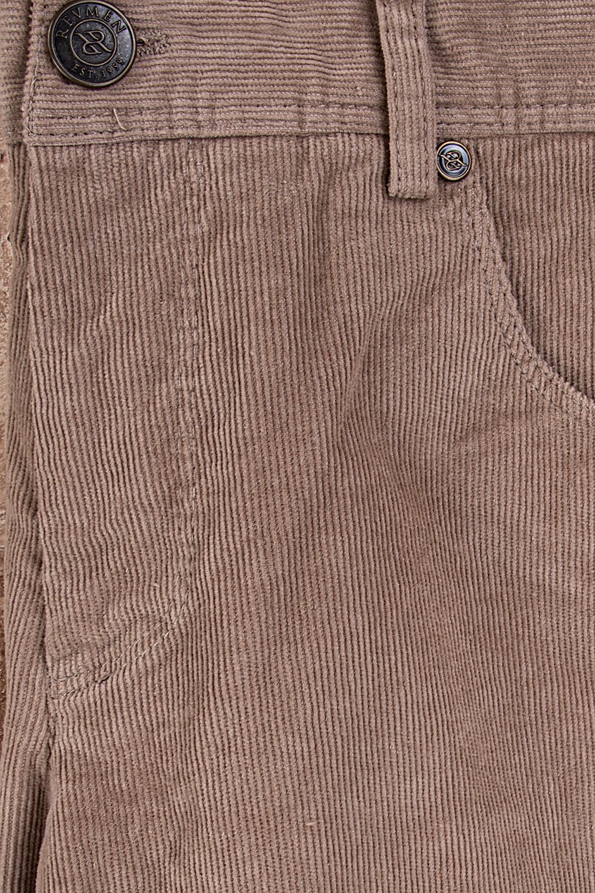 Erkek Bej Kadife Spor Pantolon